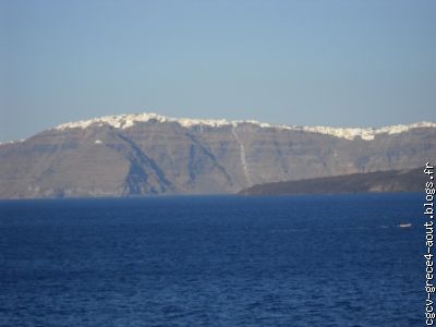 Vue sur Santorin